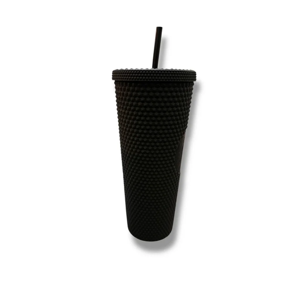 Starbucks Matte Black Studded Tumbler 24 oz Limited Edition Cold Cup Collectible